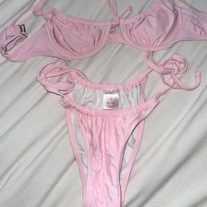 Target pink bikini set